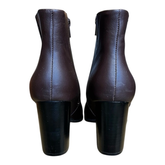VIONIC 322 Kennedy Brown Leather Bootie Orthaheel Fall Winter 3" Heel sz 10 - Picture 3 of 8